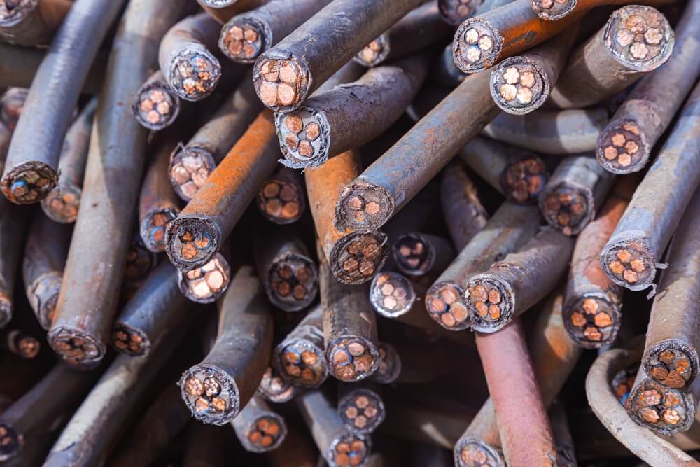 old copper cables